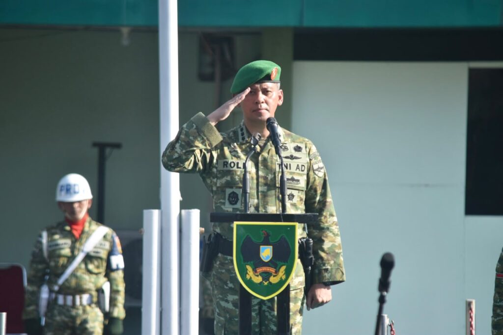 Kasrem 043/Gatam Pimpin Upacara Bulanan, Tegaskan Empat Pesan Kasad untuk Prajurit TNI AD