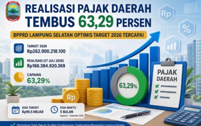 Realisasi Pajak Daerah Lampung Selatan Capai 63,29 Persen, BPPRD Optimistis Target Rp262,9 Miliar Tercapai