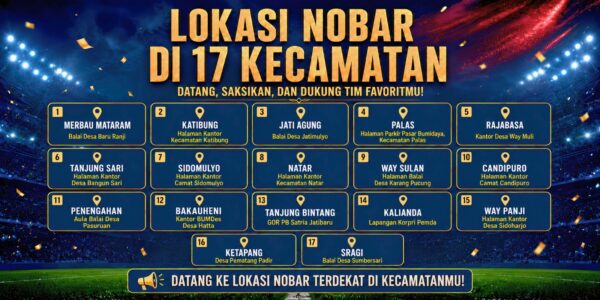 Gelar Nobar Final Piala Dunia di 17 Kecamatan, Pemkab Lampung Selatan Hidupkan UMKM Lokal