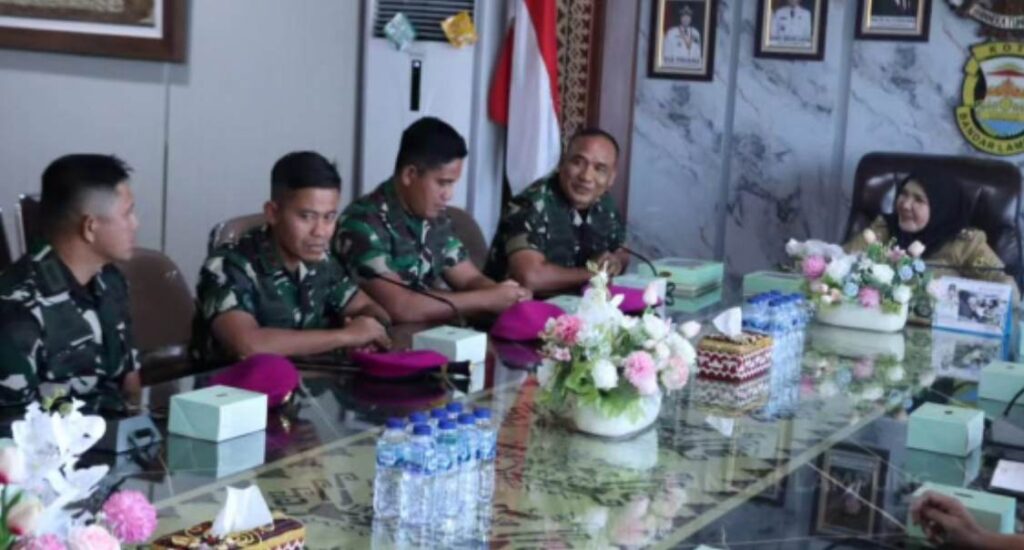 Pemerintah Kota Bandar Lampung Perkuat Sinergitas dengan Brigif 4 Mar/BS