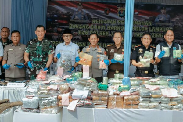 Pemprov Lampung Dukung Penuh Pemberantasan Narkotika dan Penyalahgunaan Senjata Api Ilegal