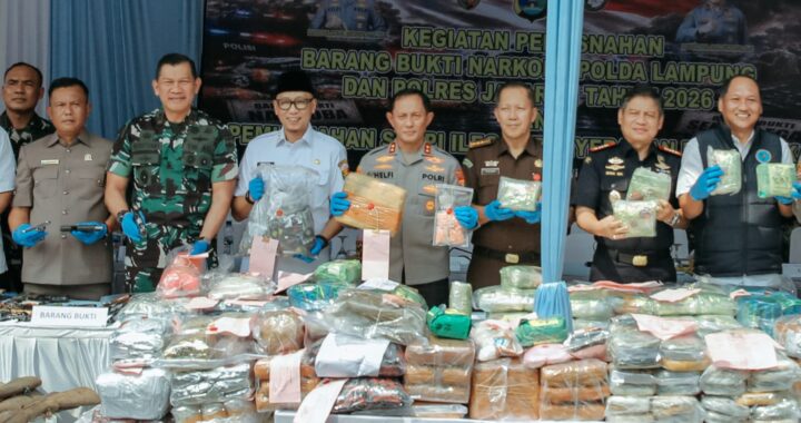 Pemprov Lampung Dukung Penuh Pemberantasan Narkotika dan Penyalahgunaan Senjata Api Ilegal