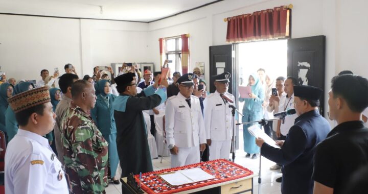 12 Pj Peratin Dilantik, Wabup Lambar Tegaskan: Jangan Abaikan Rakyat!