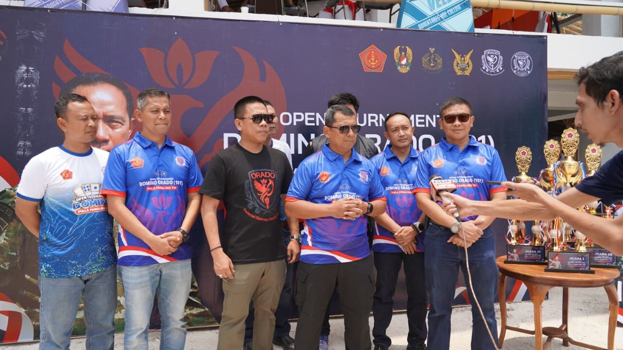 Korem 043/Gatam Hadiri Open Tournament Domino Piala Panglima TNI, Perkuat Silaturahmi dengan Masyarakat