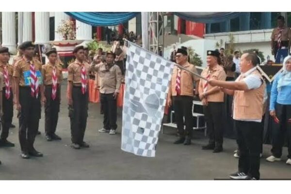 Lomba Gerak Jalan Pramuka Bandar Lampung Digelar, Sekda Tekankan Nilai Disiplin dan Kebersamaan