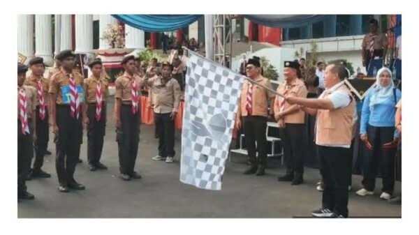 Lomba Gerak Jalan Pramuka Bandar Lampung Digelar, Sekda Tekankan Nilai Disiplin dan Kebersamaan